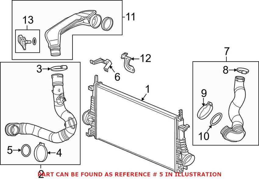 SAAB Intercooler Hose Seal - Inlet 13280719